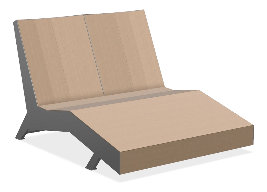 JEM Double Chaise Lounger