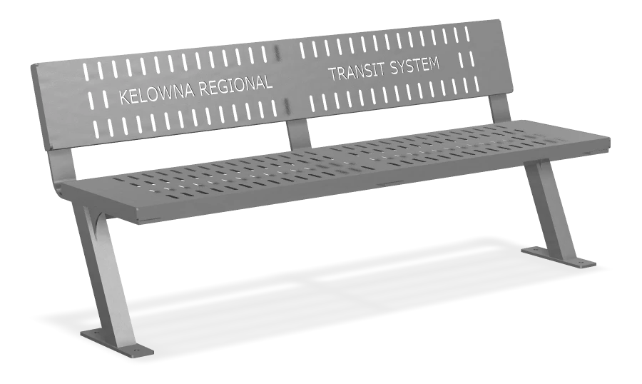 Bayside All Metal Bench