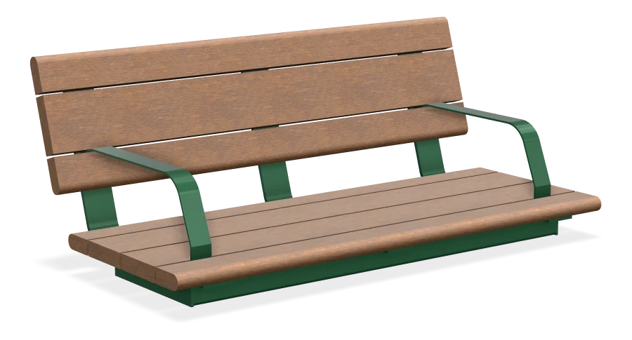 Bayview Wall Top Bench 4ft