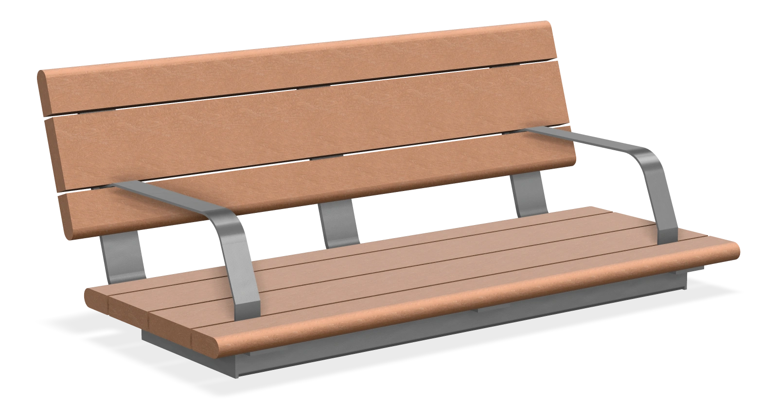 Bayview Wall Top Bench 4ft
