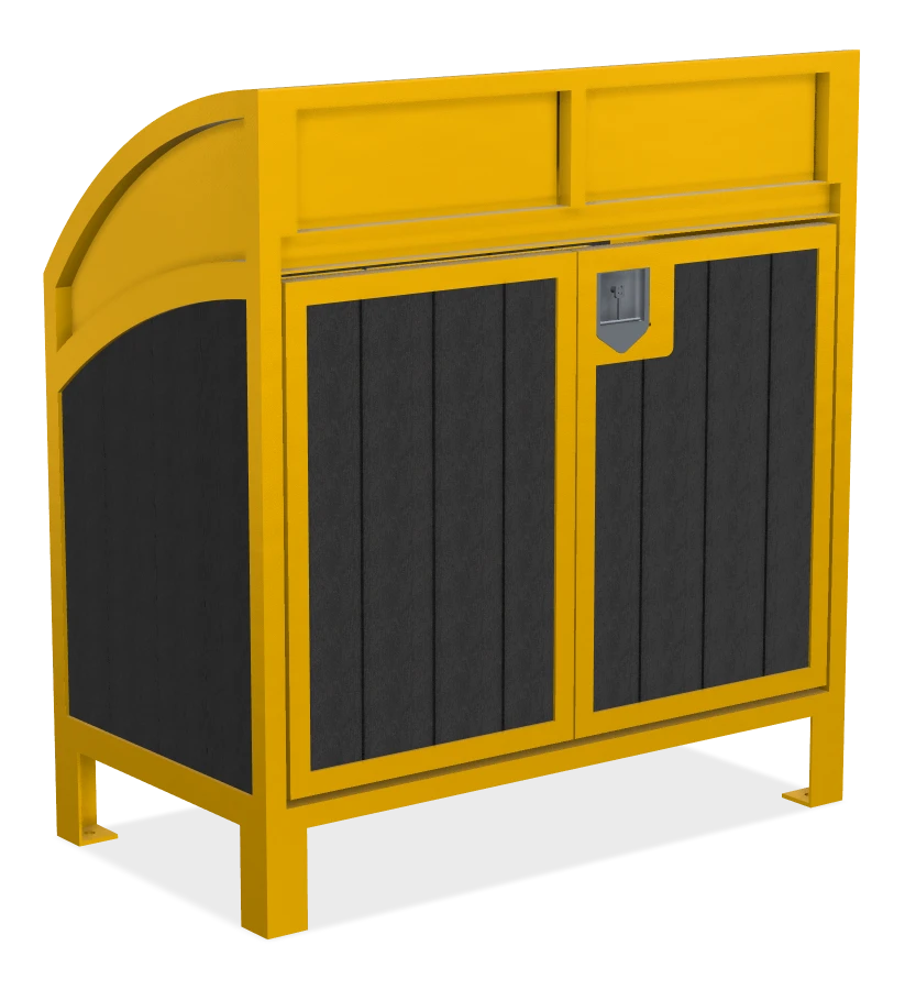 Modena Curved Top Two Stream Recycling Station