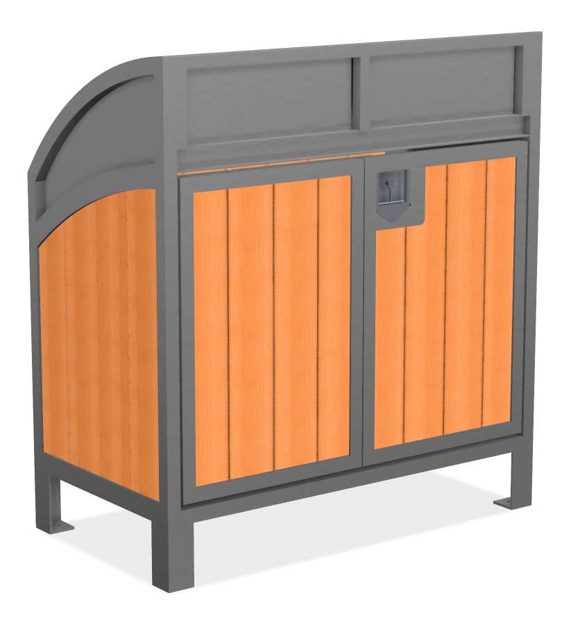 Modena Curved Top Two Stream Recycling Station
