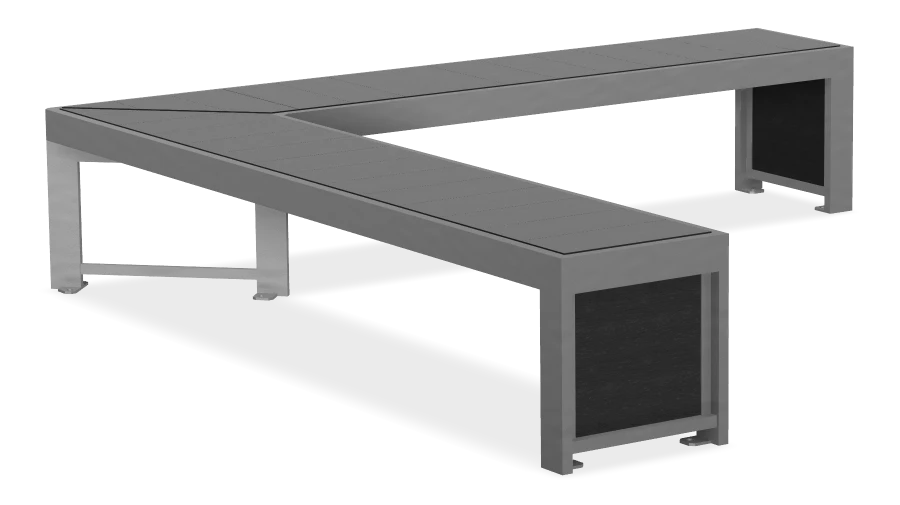 Urban Form Backless Bench 7ft with 45 Degree Angle