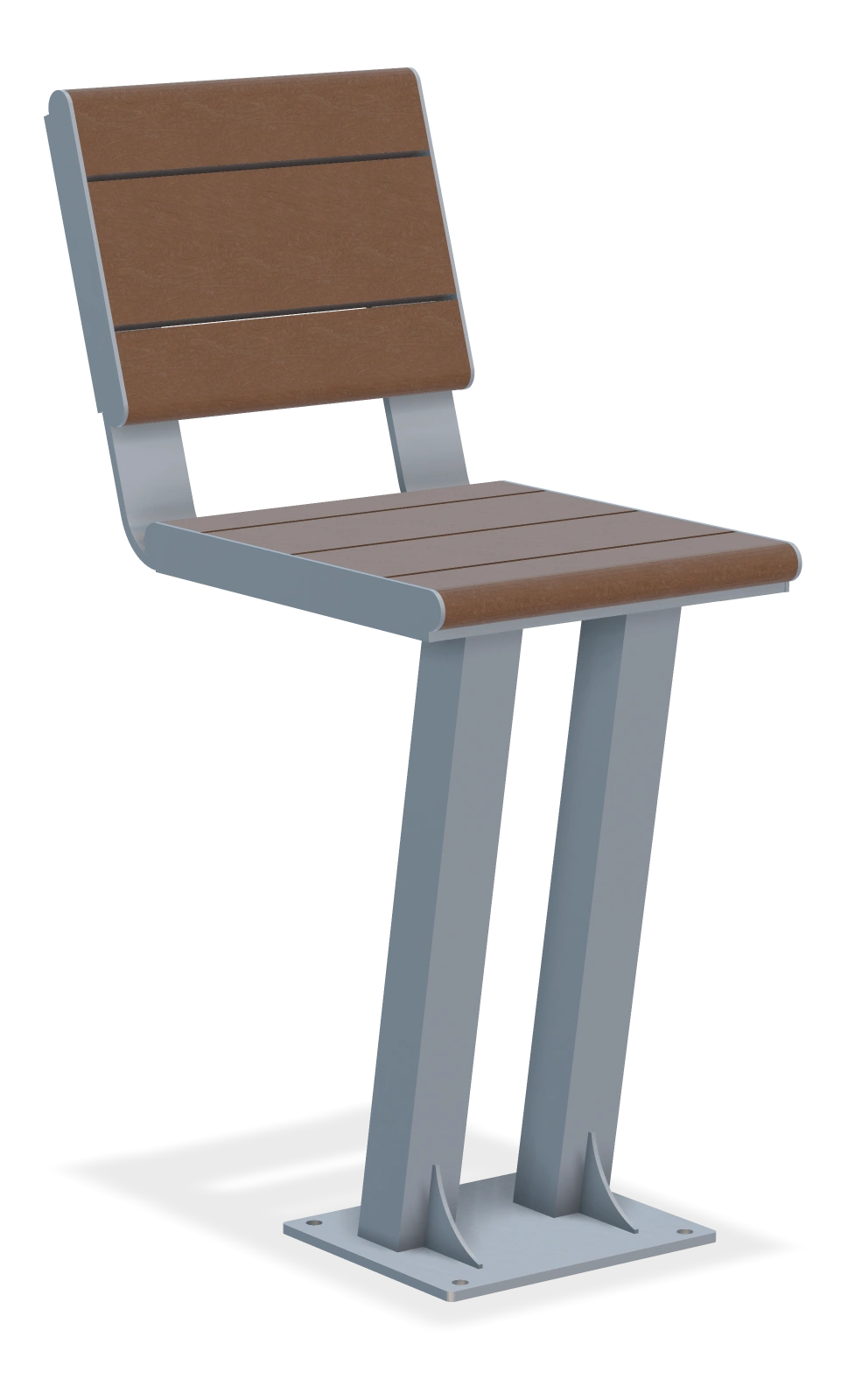 Triangular Bistro Table Combo- Single Seat