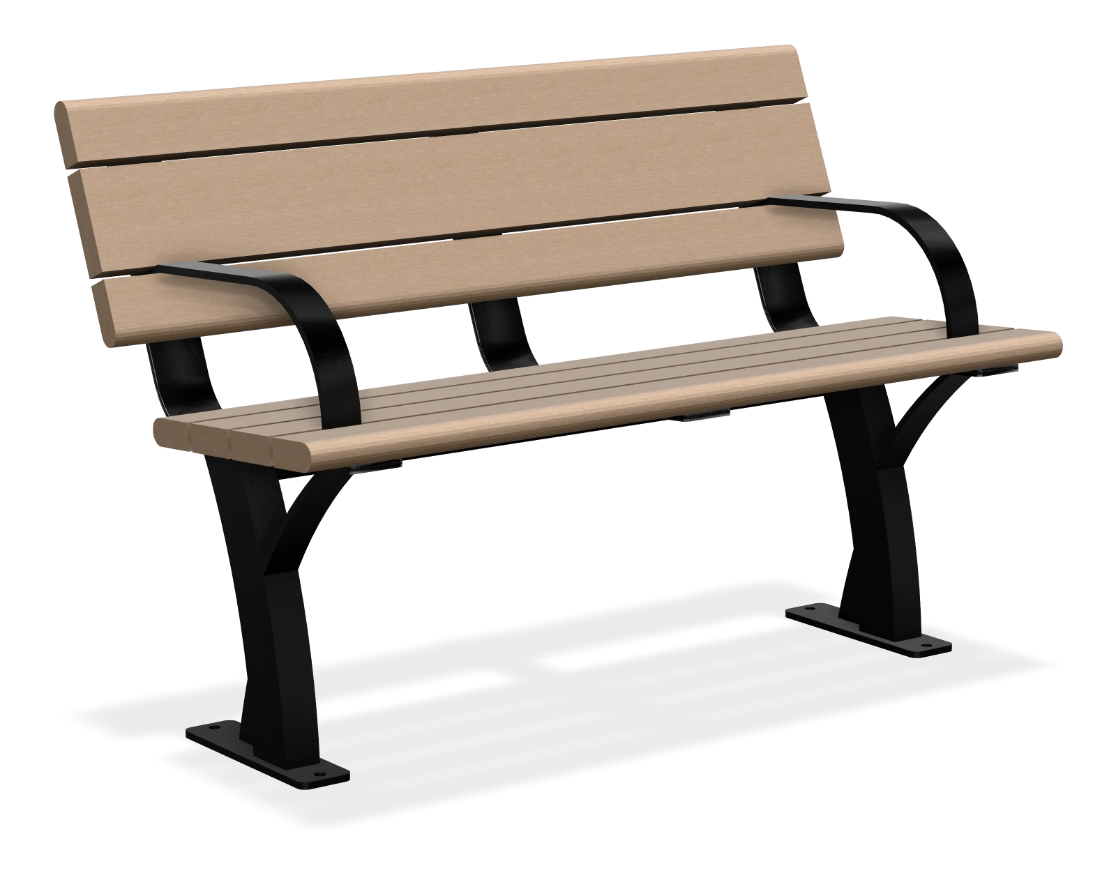 Parker Bench with Armrests 4ft