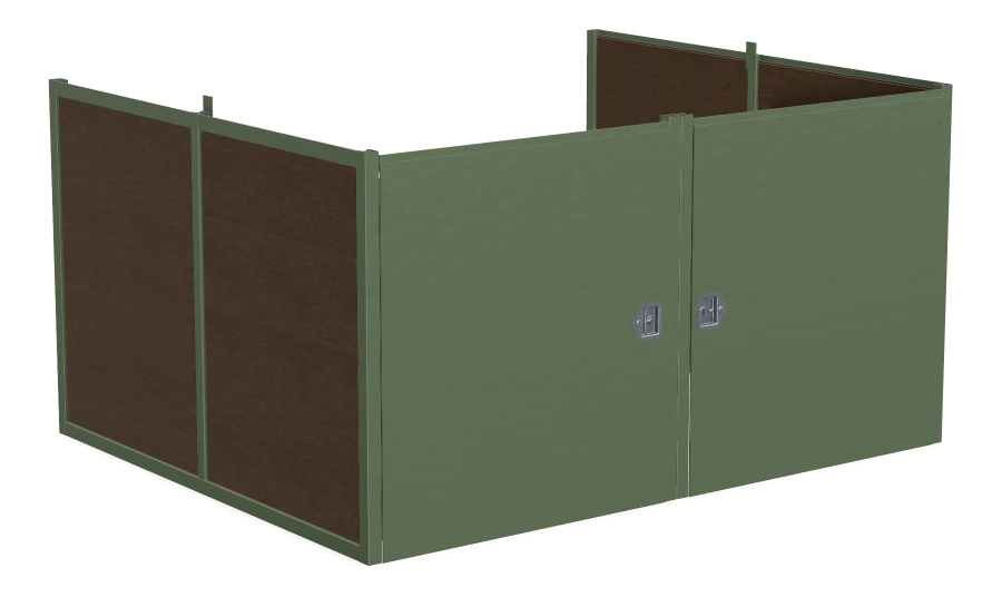 Double Waste Away Enclosure - Regular