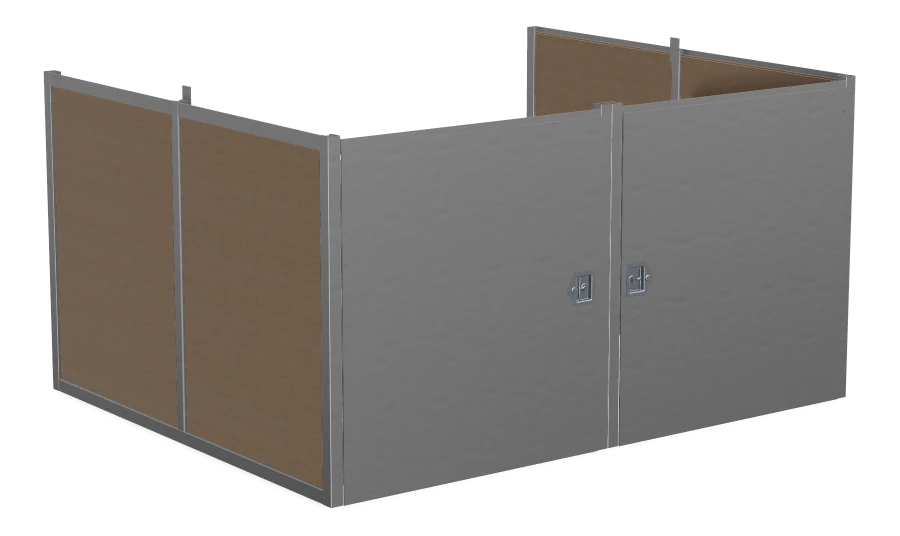 Double Waste Away Enclosure - Regular