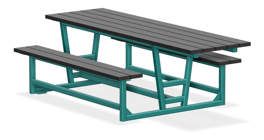 Rutherford Heavy Duty Wheelchair Accessible Picnic Table 8ft