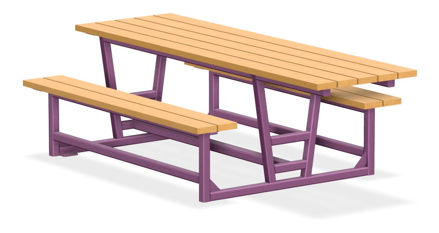 Rutherford Heavy Duty Wheelchair Accessible Picnic Table 8ft