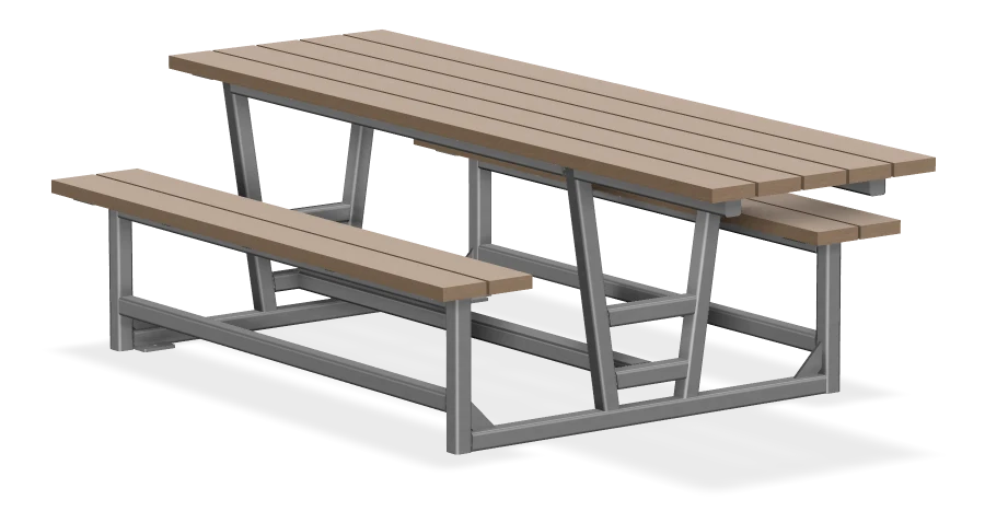 Rutherford Heavy Duty Wheelchair Accessible Picnic Table 8ft