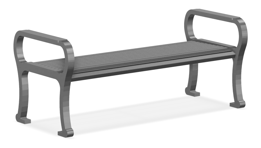 Mountain Classic Aluminum Backless Bench 5ft
