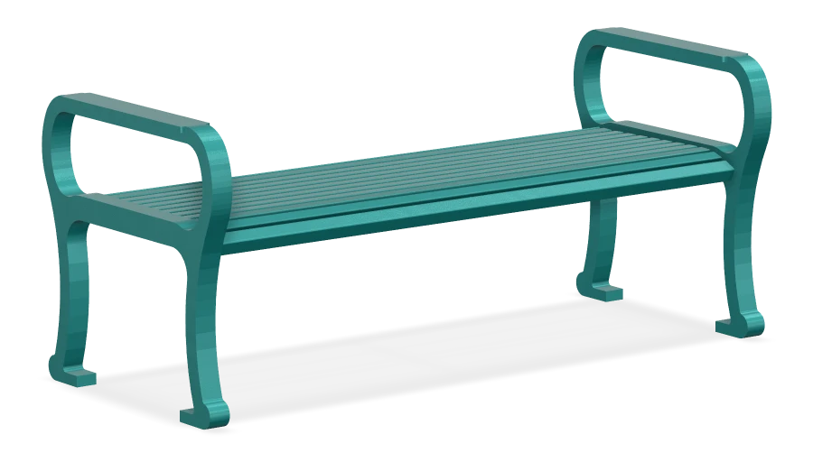 Mountain Classic Aluminum Backless Bench 5ft