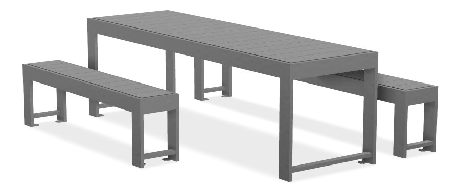 Urban Form Harvest Table Wheelchair Accessible Picnic Table  8ft