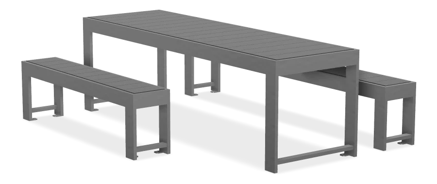 Urban Form Harvest Table Wheelchair Accessible Picnic Table  8ft