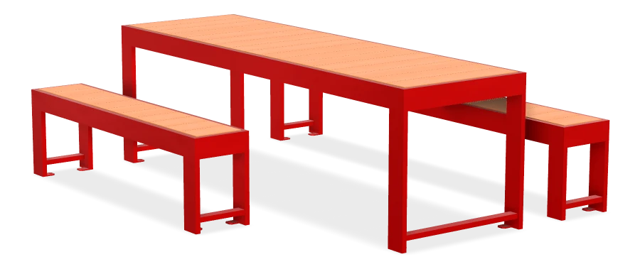 Urban Form Harvest Table Wheelchair Accessible Picnic Table  8ft