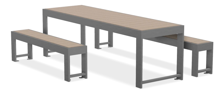 Urban Form Harvest Table Wheelchair Accessible Picnic Table  8ft