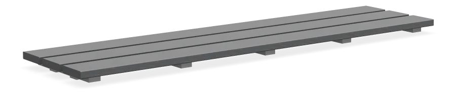 Alpine Bench Topper 72" - Dark Bamboo