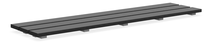 Alpine Bench Topper 72" - Dark Bamboo