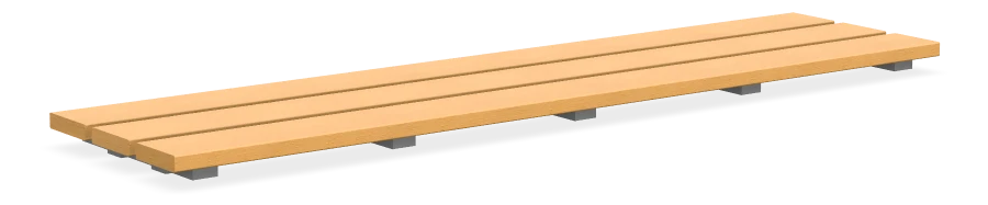 Alpine Bench Topper 72" - Dark Bamboo