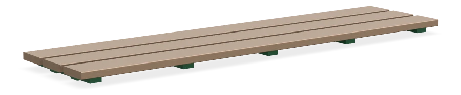 Alpine Bench Topper 72" - Dark Bamboo