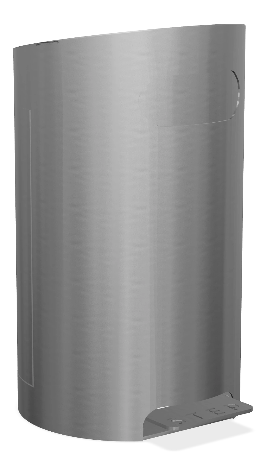 Mena All Aluminum Round Waste Receptacle