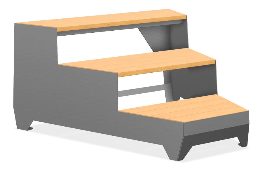 Strataview Step Bench 5ft