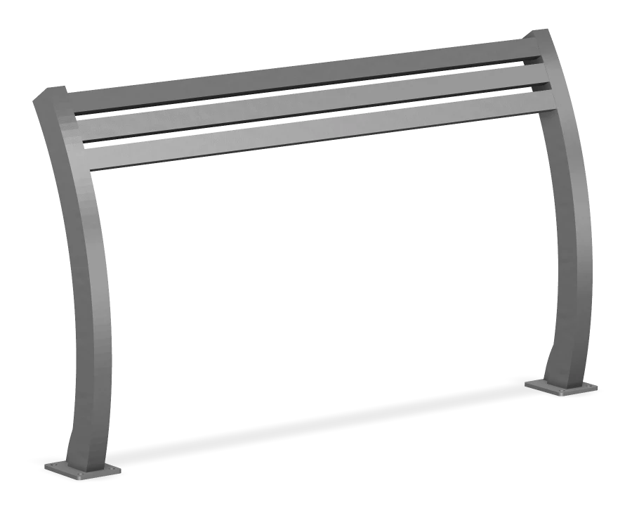 Parker Aluminum Leaning Bench 5ft