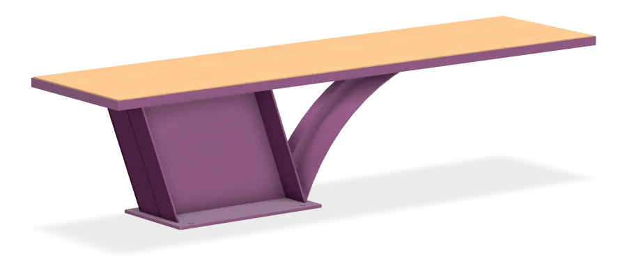 Cityscape Backless Bench 6ft