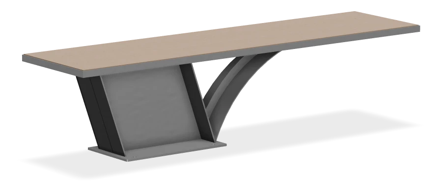 Cityscape Backless Bench 6ft