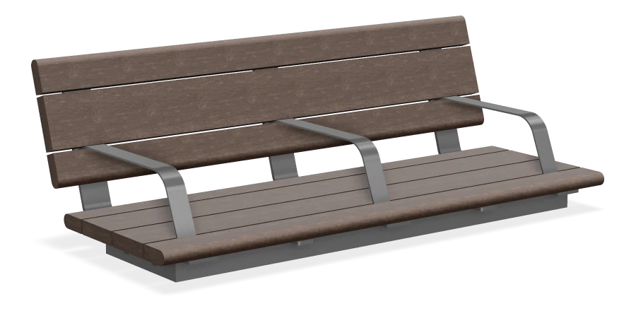 Custom Bayview 54" Wall Top Bench