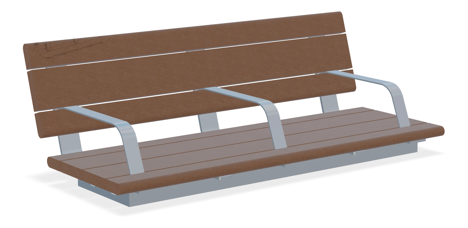 Custom Bayview 54" Wall Top Bench