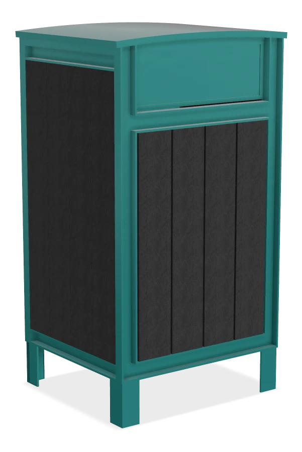 Beselt Square Top Waste Receptacle (24 gal, Multi-Function Top)