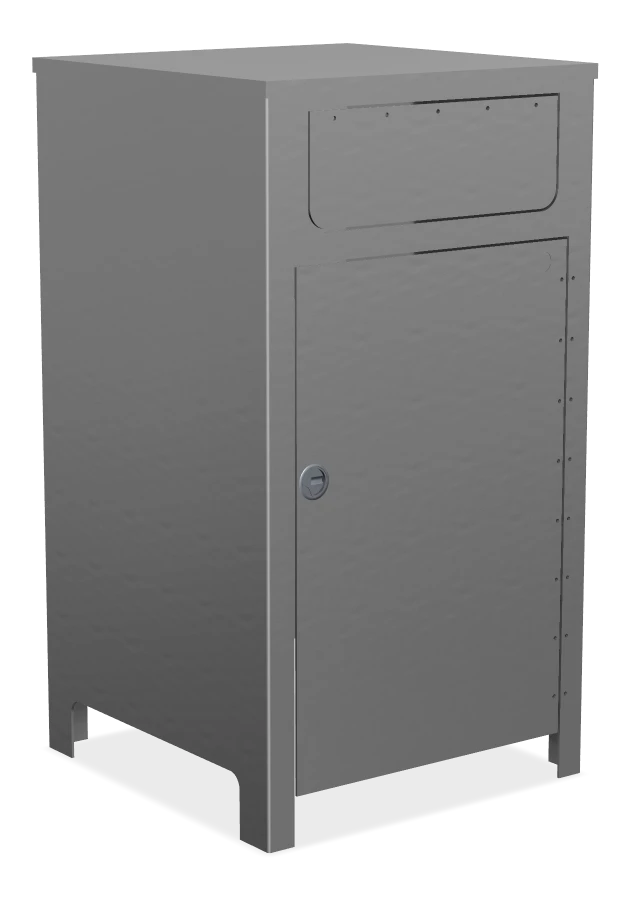 Urban Form ECO 35 Gallon Receptacle for Wheeled Trash Can