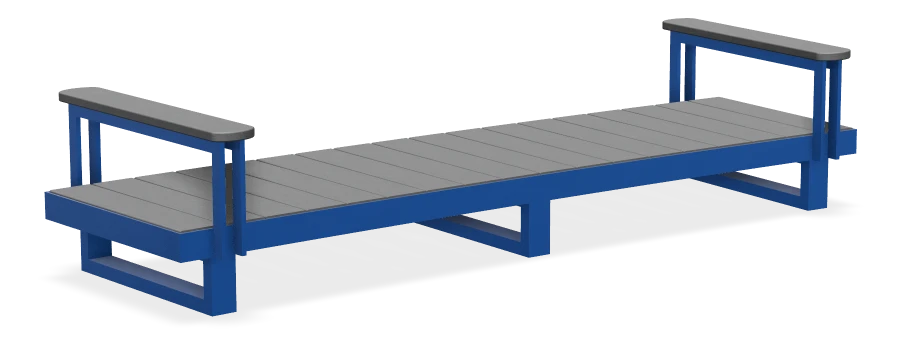 Custom Dawson Creek Hospital Bench R15500 - Wall Top Mount