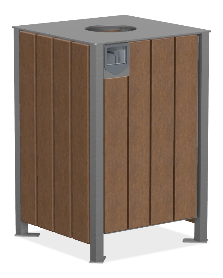 Modena Square Top Waste Receptacle