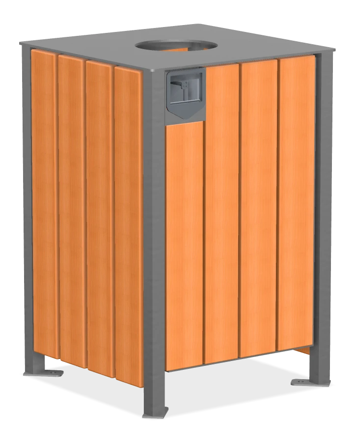 Modena Square Top Waste Receptacle