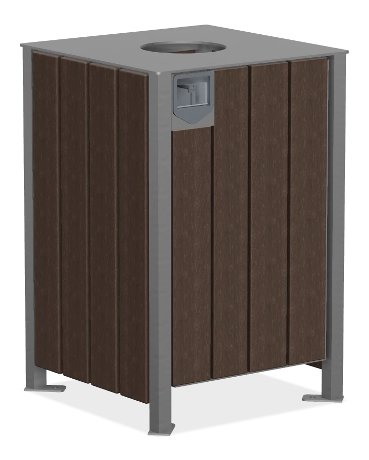 Modena Square Top Waste Receptacle