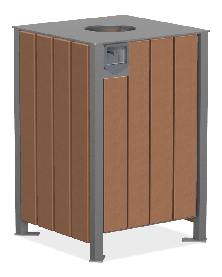 Modena Square Top Waste Receptacle