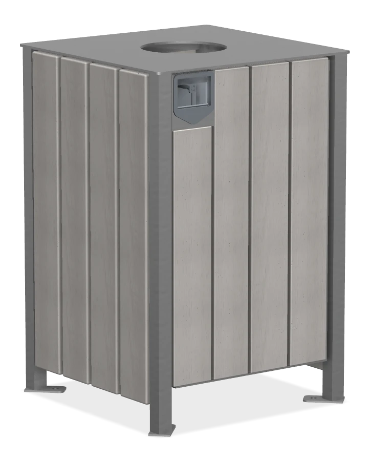 Modena Square Top Waste Receptacle