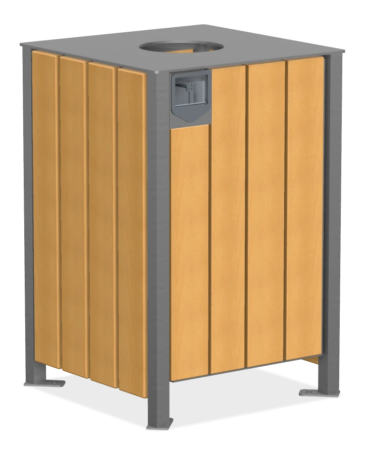 Modena Square Top Waste Receptacle