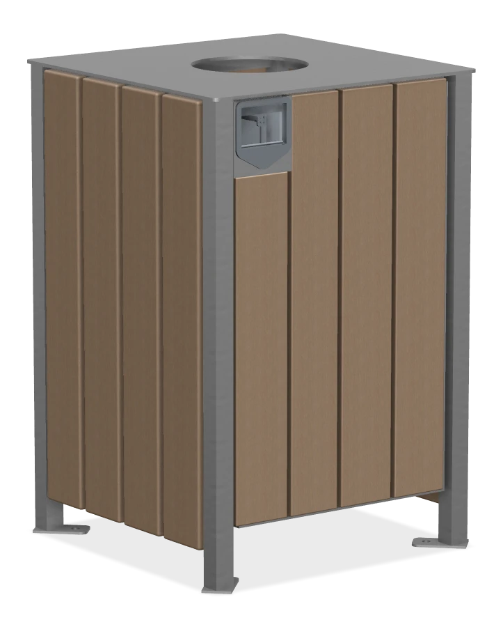 Modena Square Top Waste Receptacle