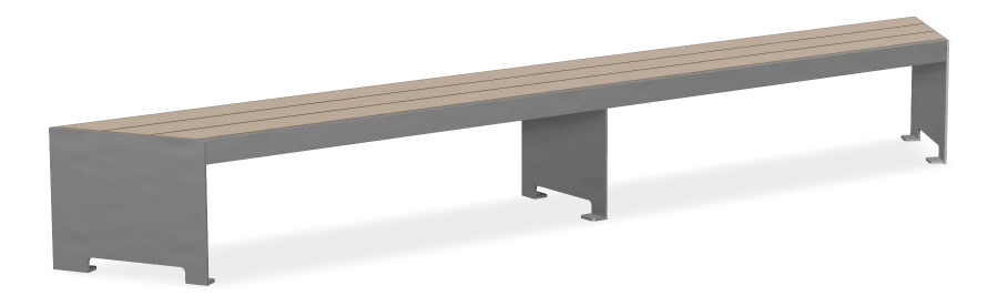 Mackenzie Modular Bench 12ft - Wedge