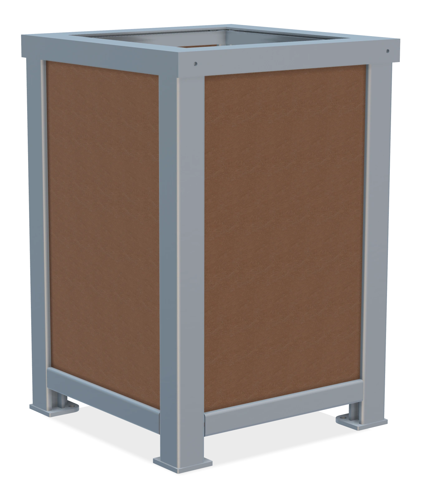 Rutherford 2' Square Planter 34" H