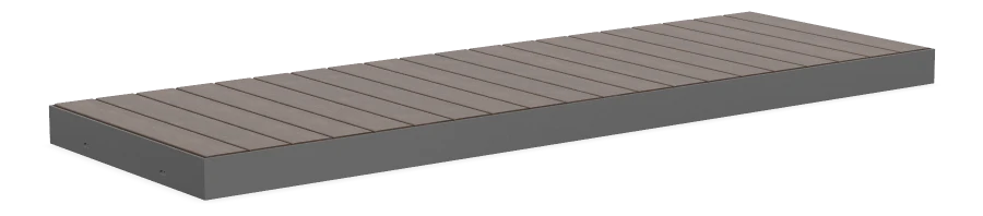 Ridgeline Backless Wall Top Bench 6ft - 23.5" Depth