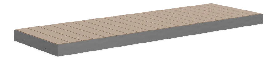 Ridgeline Backless Wall Top Bench 6ft - 23.5" Depth