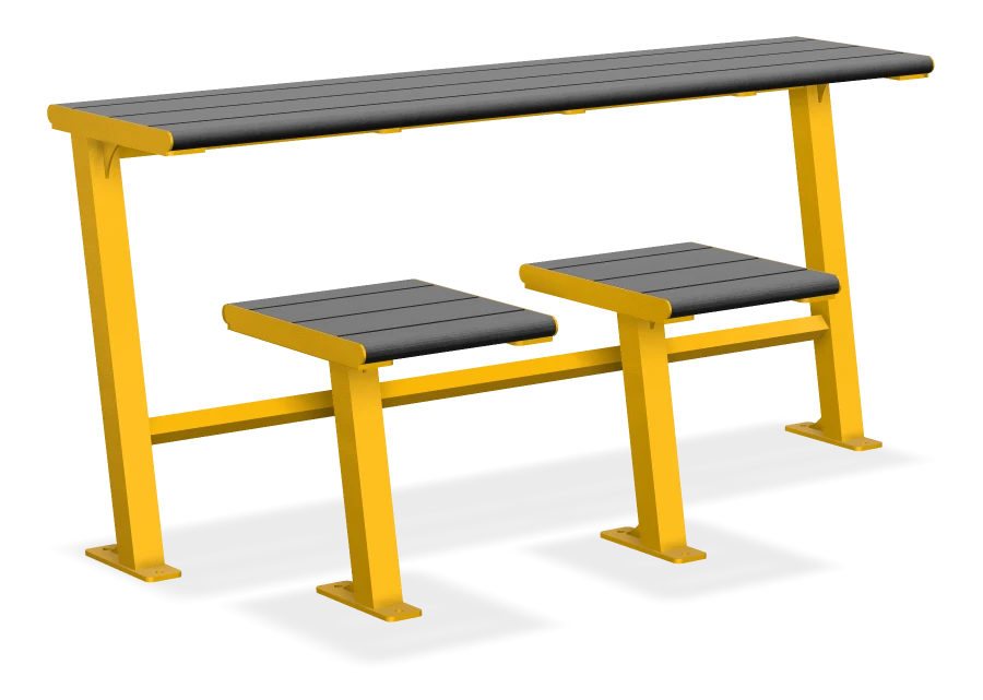 Bistro Bench Table Combo Wheel Chair