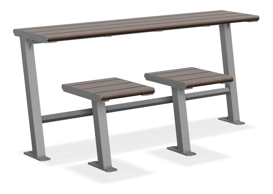 Bistro Bench Table Combo Wheel Chair