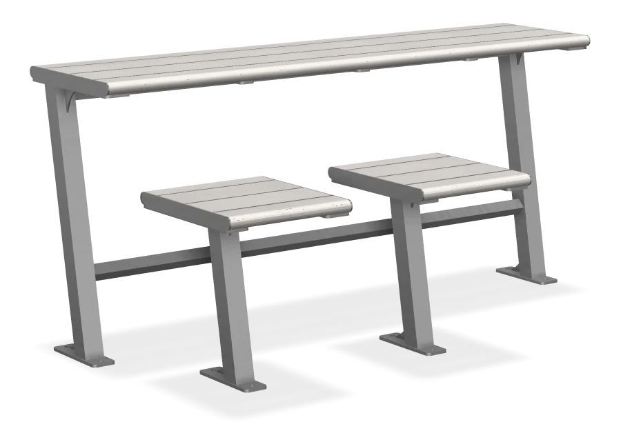 Bistro Bench Table Combo Wheel Chair