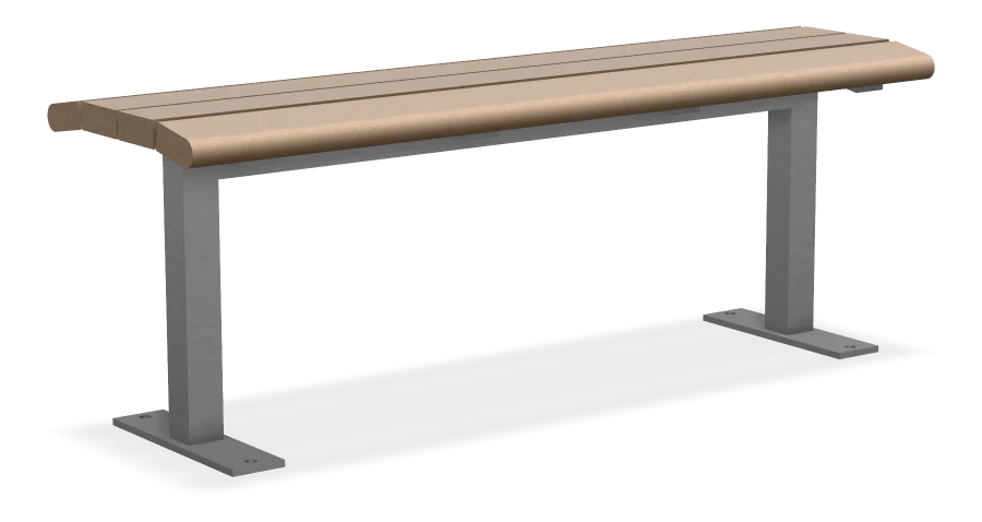 Contoured Backless Bench 4ft