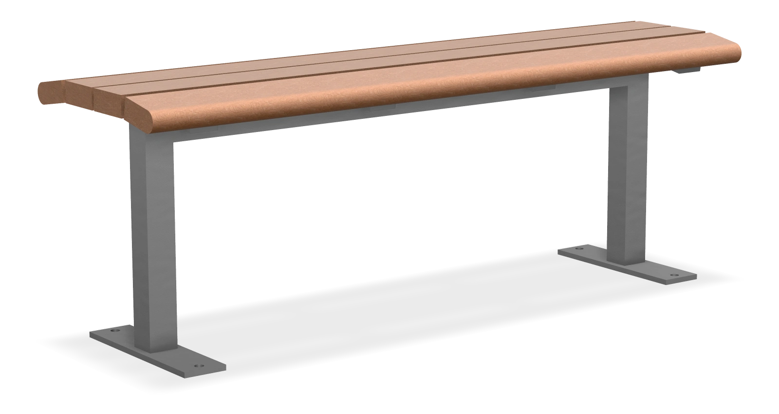 Contoured Backless Bench 4ft